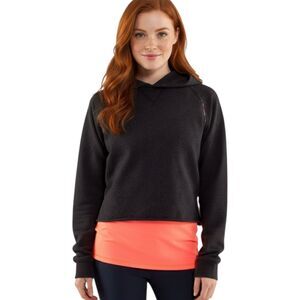 Lululemon Please Me Pullover Cropped Hoodie Dark Gray Charcoal Size M